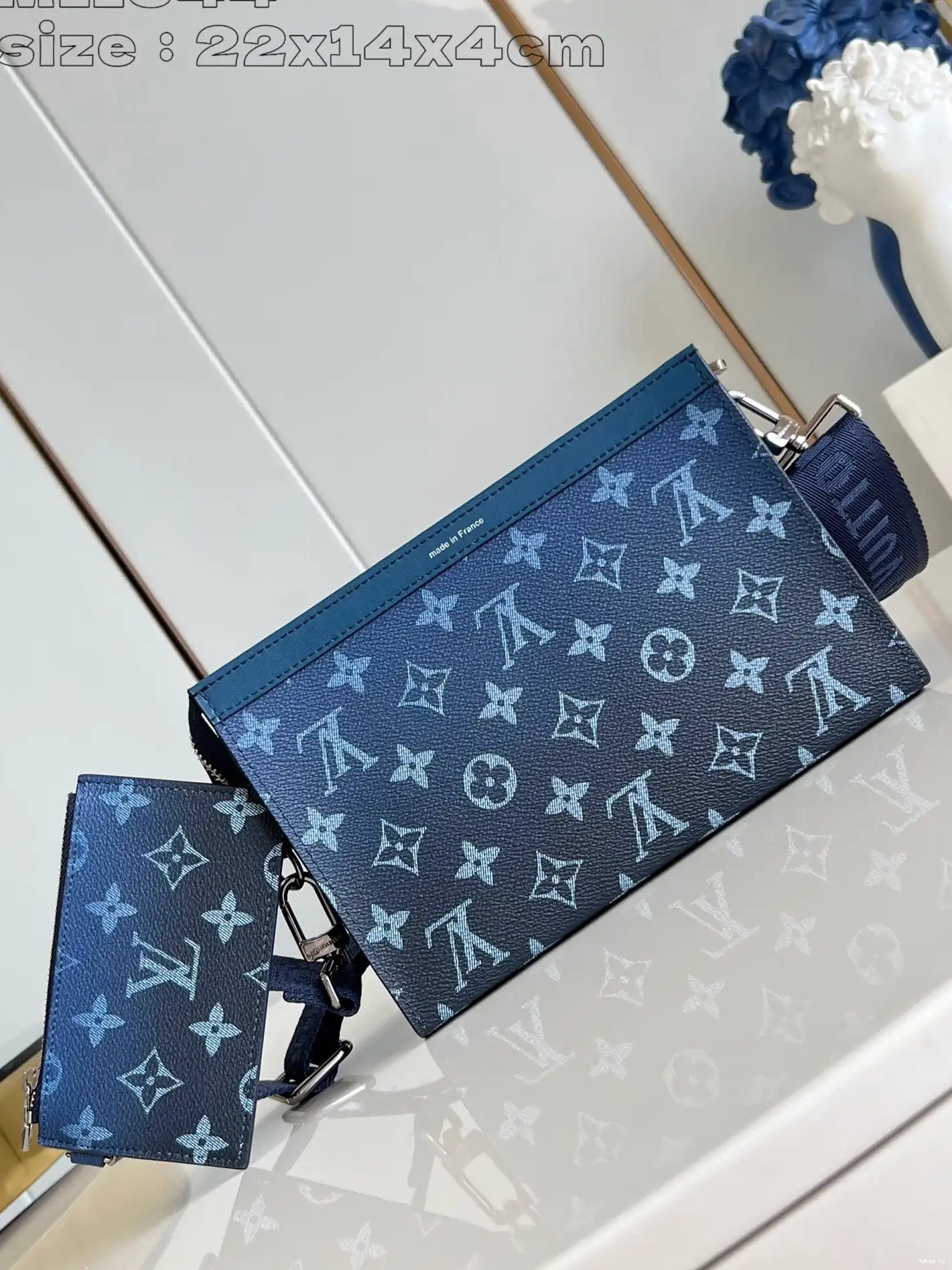 VUITTON Wallet-22*14.5*4.5cm LOUIS Wearable Gaston 0505